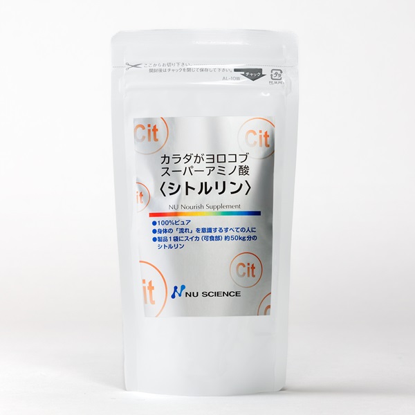 【楽天市場】NU SCIENCE（ニューサイエンス）カラダがヨロコブ スーパーアミノ酸＜シトルリン＞ 100g：ロゴスペットサイト