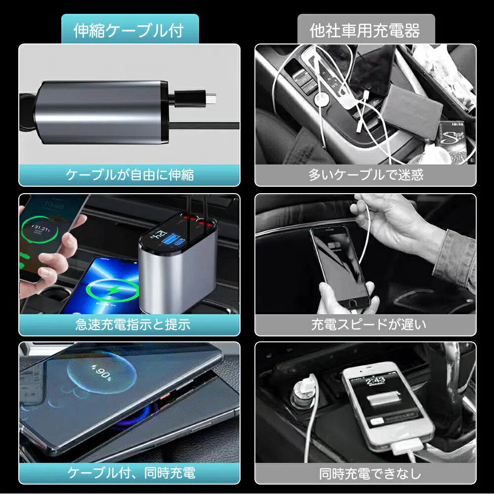 まだ買って1ヶ月も経っておらず充電付きのがバーつきです。 ポイント10倍」【楽天1位 200冠達成】シガーソケット 延長 充電