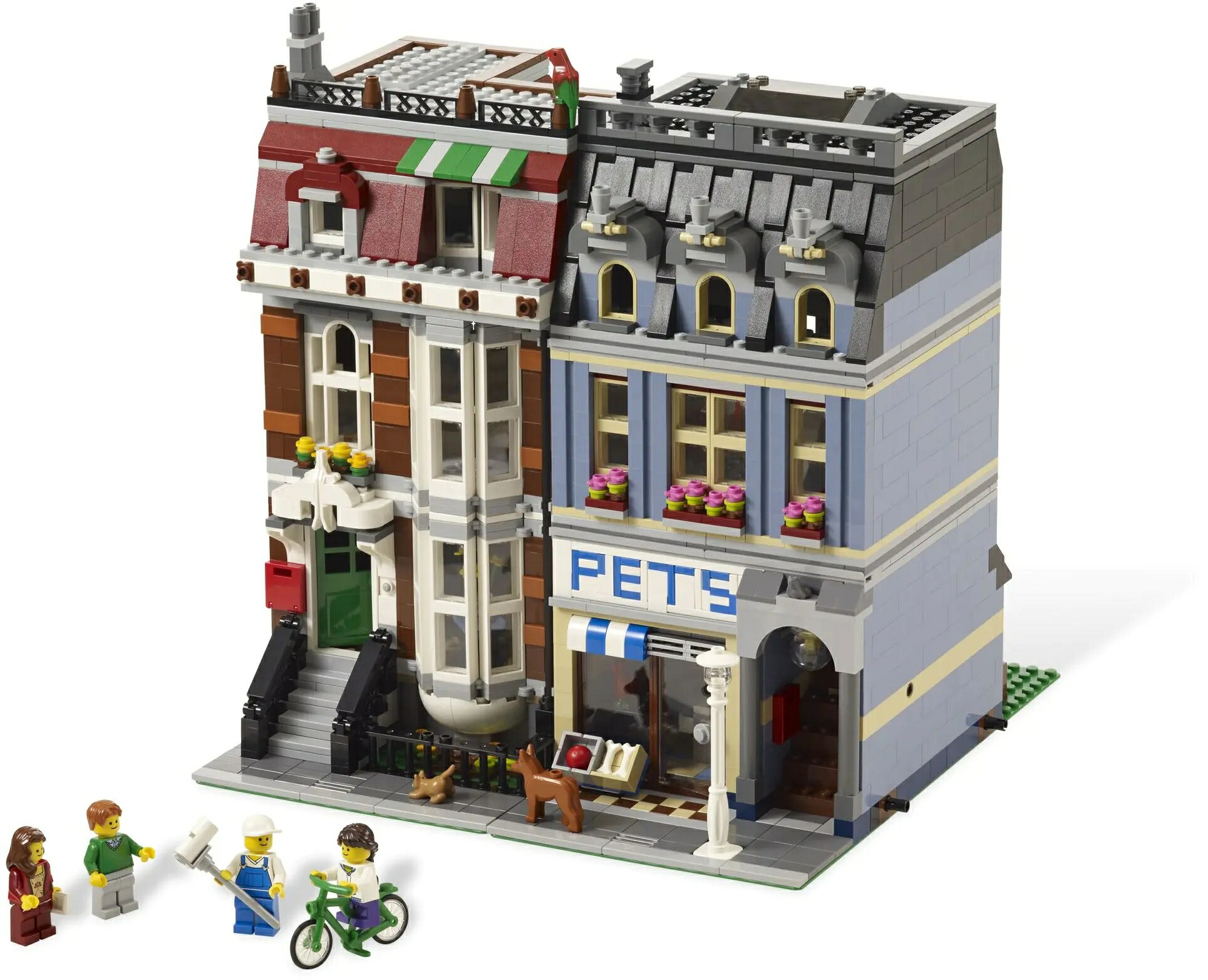 【期間限定特別価格】レゴ 互換品 ペットショップ Pet Shop 【国内検品・発送】 動物 おうち時間 大人 インテリア ブロック ディスプレイ おしゃれ ホビー 模型 プレゼント ギフト 誕生日 レトロ 建物 街並み 町 モジュラービルディング