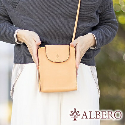 【アルベロ限定特典付き】 アルベロ バッグ ショルダーバッグ ミニショルダー 日本製 ALBERO レディース ナチュレ NATURE ヌメ革 5390 WS