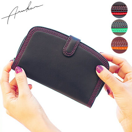 楽天市場】【選んでもらえる特典付き】 ARUKAN アルカン 二つ折り財布