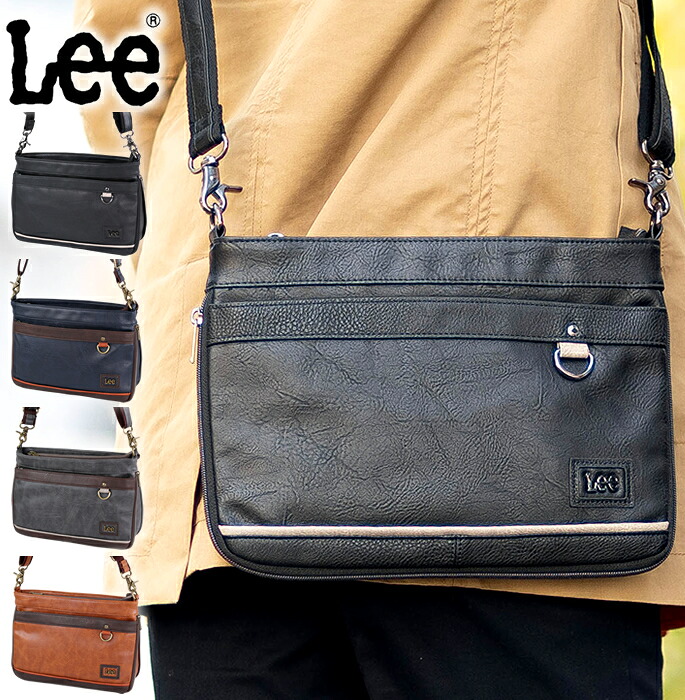 Lee バッグ ショルダーバッグ サコッシュ クラッチバッグ マチ拡張 軽量 Lee インフィニティ2 320-3153 QA｜バッグのロワール Remo店