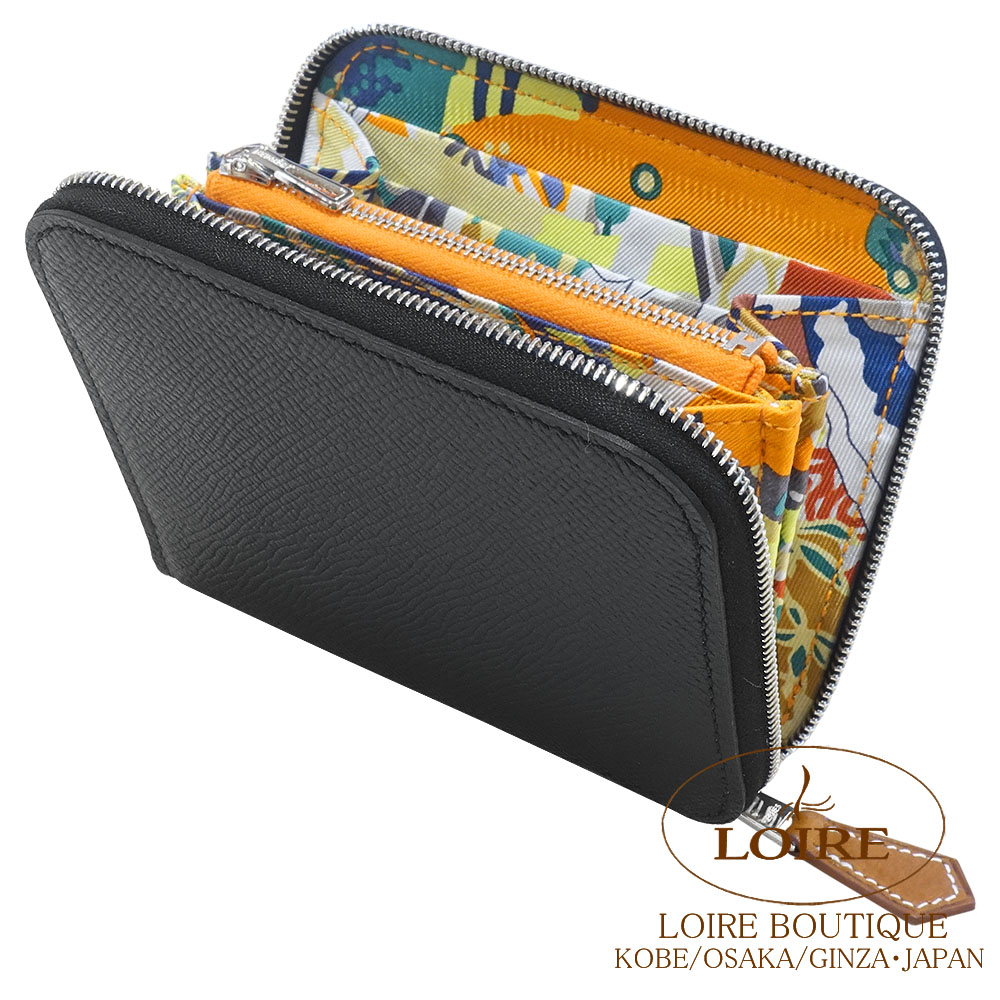 【HERMES】Silk'in コンパクト Epson HERMES 二つ折り財布 AZAP SILKIN COMPACT エプソン (HERMES
