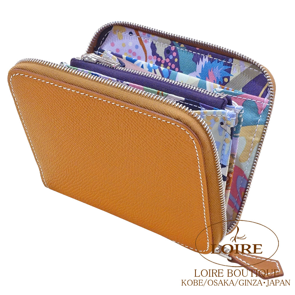 【HERMES】Silk'in コンパクト Epson Hermes☆Silk'in コンパクト Epson_パリ発 (HERMES/折りたたみ