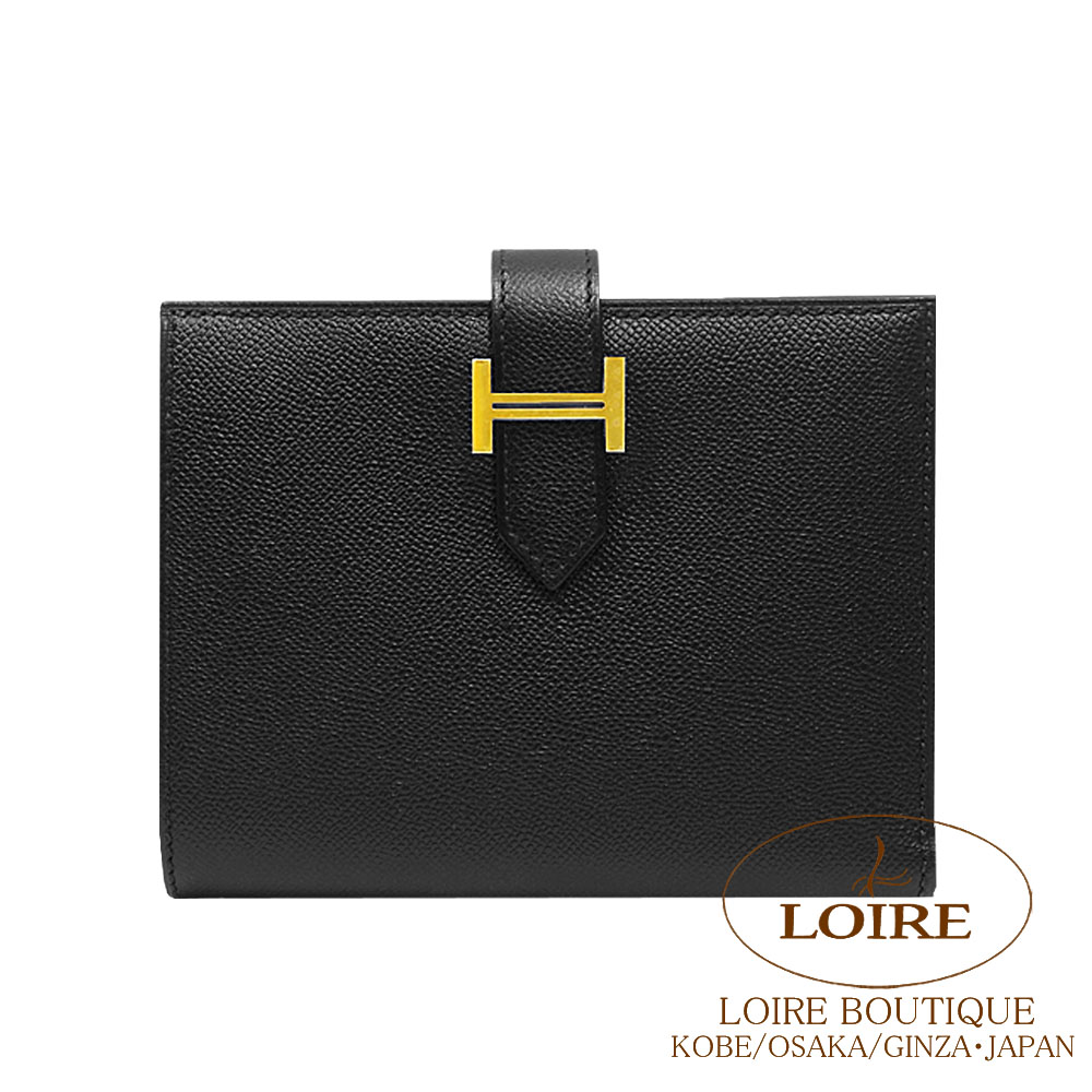 楽天市場】エルメス ベアンコンパクトモノクローム ソーブラック