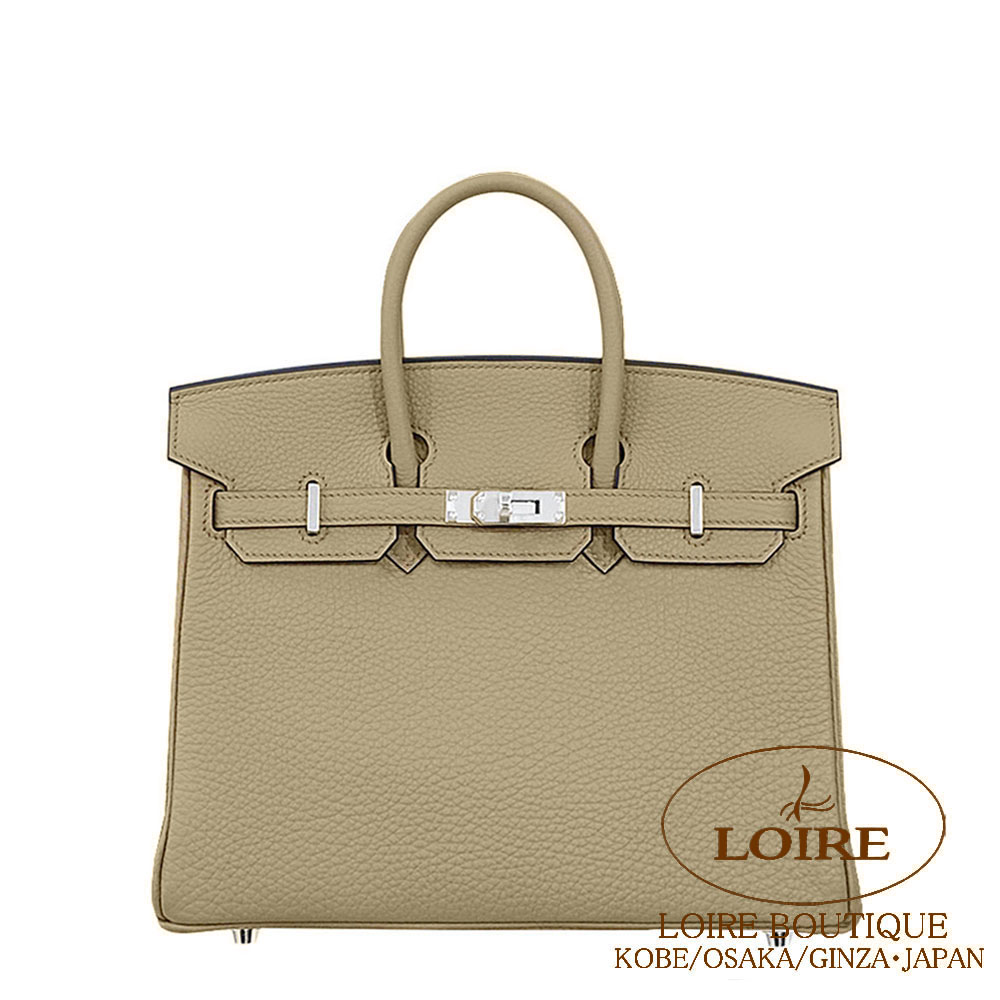 【楽天市場】エルメス バーキン 25 ベージュマルファ トゴ シルバー金具 HERMES Birkin 25cm BEIGE MARFA(8Q ...