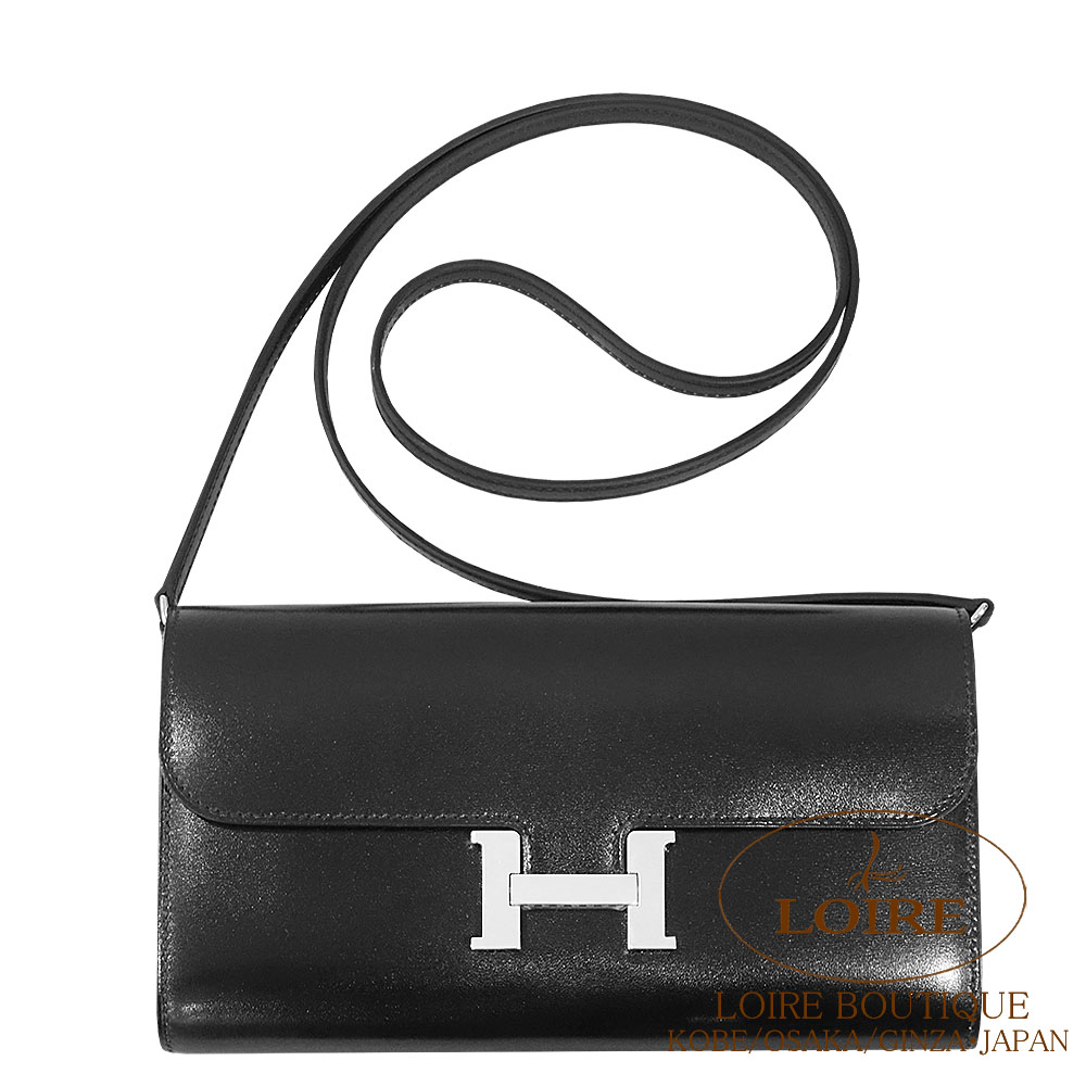 エルメス コンスタンストゥー・ゴー クロ ボックスカーフ シルバー金具 HERMES Constance To Go NOIR(89) Box Calfskin Silver|ロワールブティック
