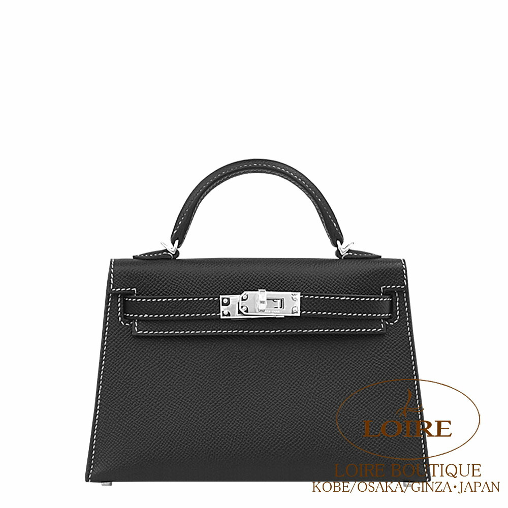 楽天市場】エルメス HERMES ミニケリー2 ホワイトステッチ SP