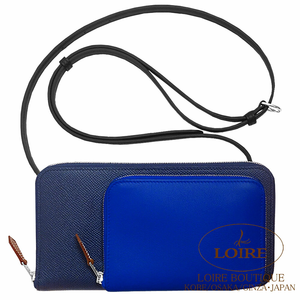 HERMES エルメス エッフェル クシュベル ブルーインディゴ 楽天市場】エルメス ジップアンゴー シェーヌ・ダンクル 財布 ブルー