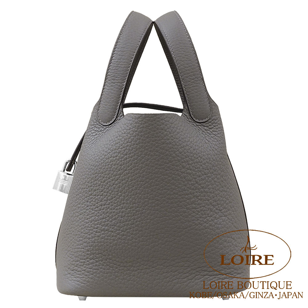 エルメス ピコタンロック PM クレマンス グリメイヤー シルバー金具 HERMES Picotin Lock PM GRIS MEYER(0L)Clemence Silver