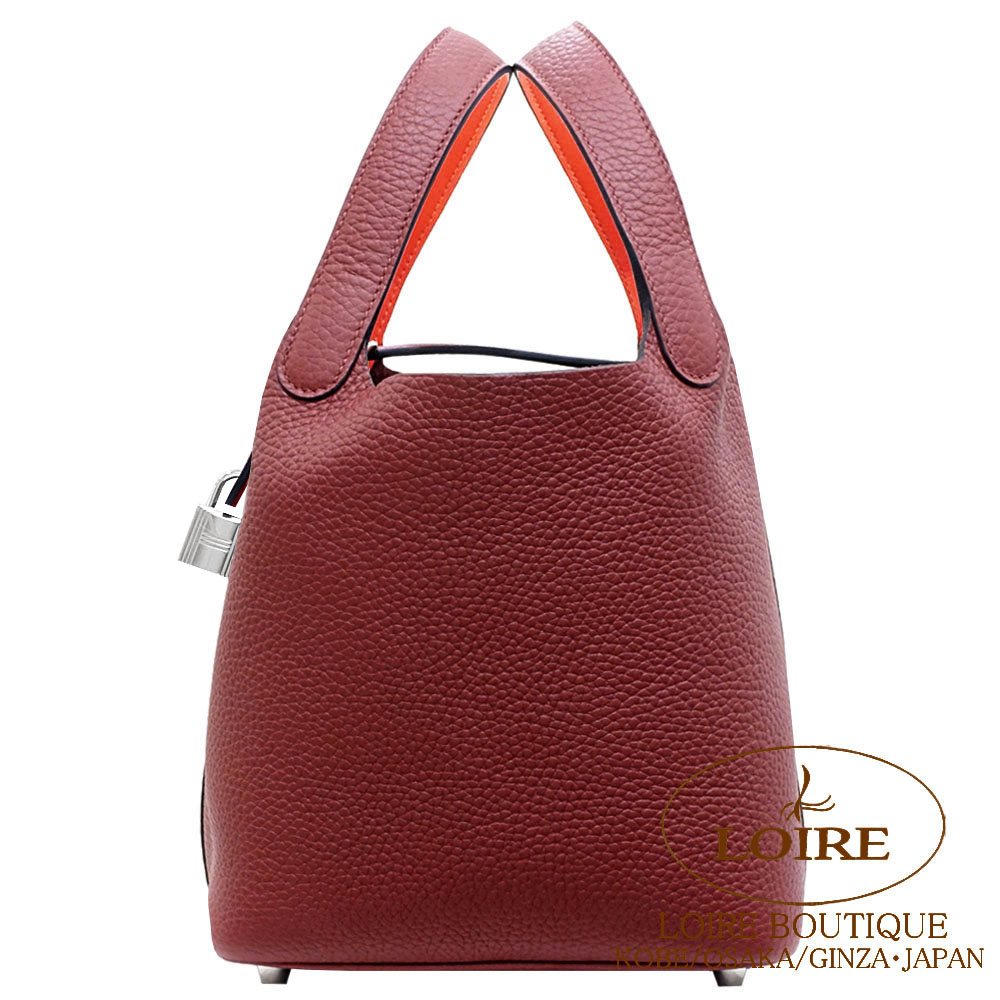 美品 正規品 エルメス ピコタン ハンドバッグ HERMES ピコタンPM 赤 美品 正規品 エルメス ピコタン ハンドバッグ HERMES ピコタンPM