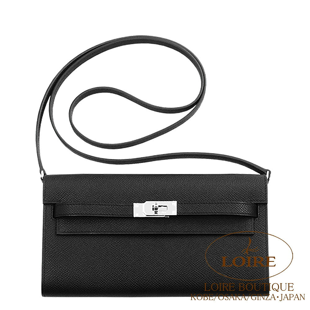 エルメス ケリートゥー・ゴー クロ エプソン シルバー金具 HERMES Kelly To Go NOIR(89) Epsom Silver｜ロワールブティック