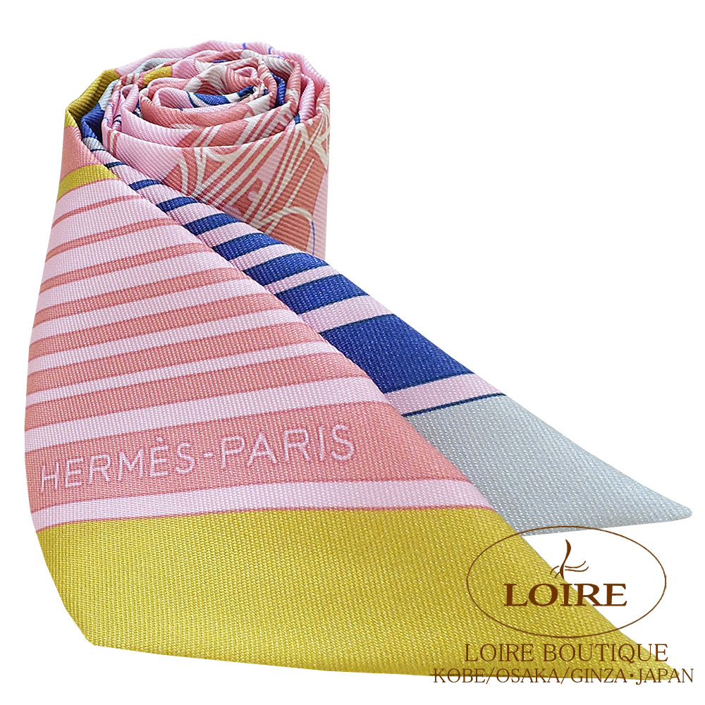 楽天市場】エルメス トゥイリー マーブルシルク エクスリブリス ローズ