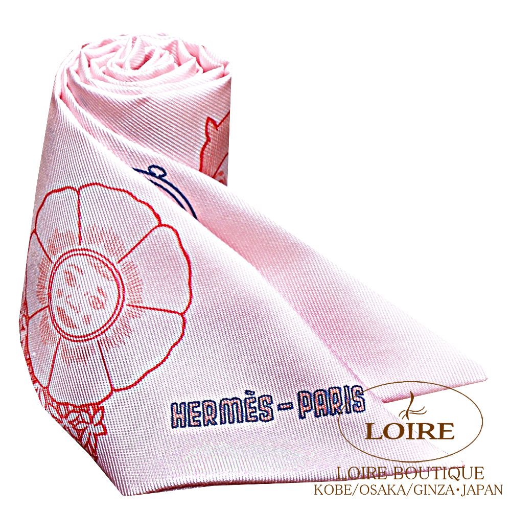 楽天市場】エルメス ツイリー シルク ドレスコード ピンク HERMES 新品