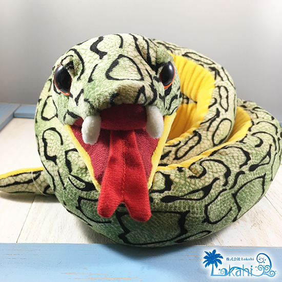 green snake plush