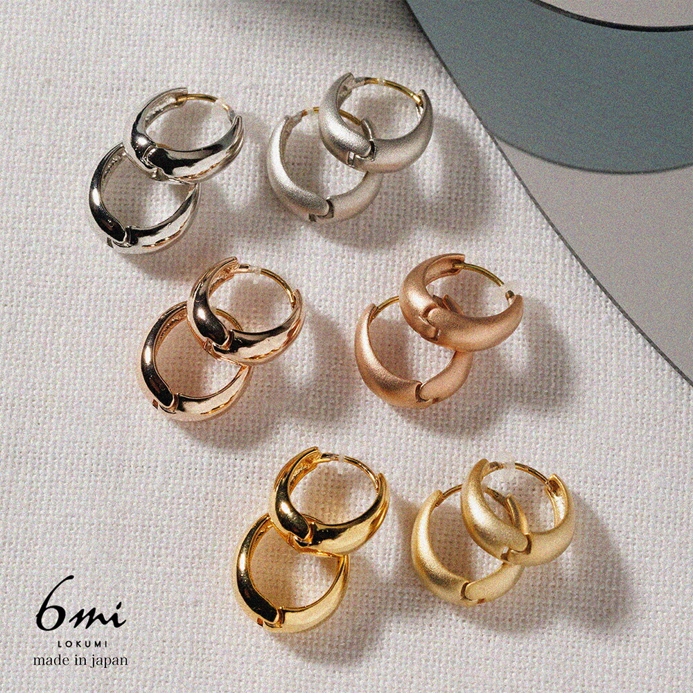 楽天市場】18金 フープ ピアス 6カラー 金属アレルギー対応 k18ポスト