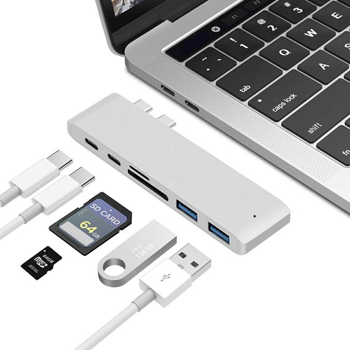 楽天市場】7in1 MacBook Pro USB ハブ M1 M2 MacBook Air usbハブ 変換