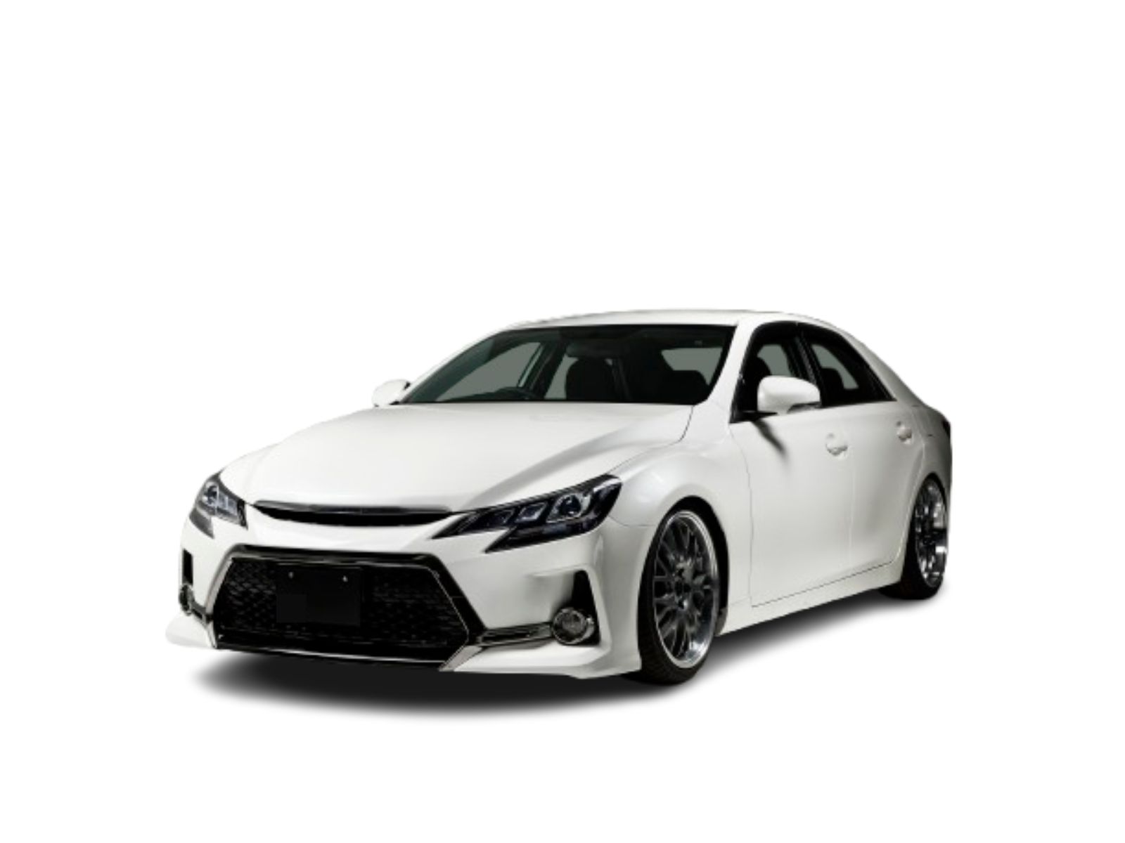 塗装済】新品 202ブラック トヨタ マークX GRX130 中期用 フロント 
