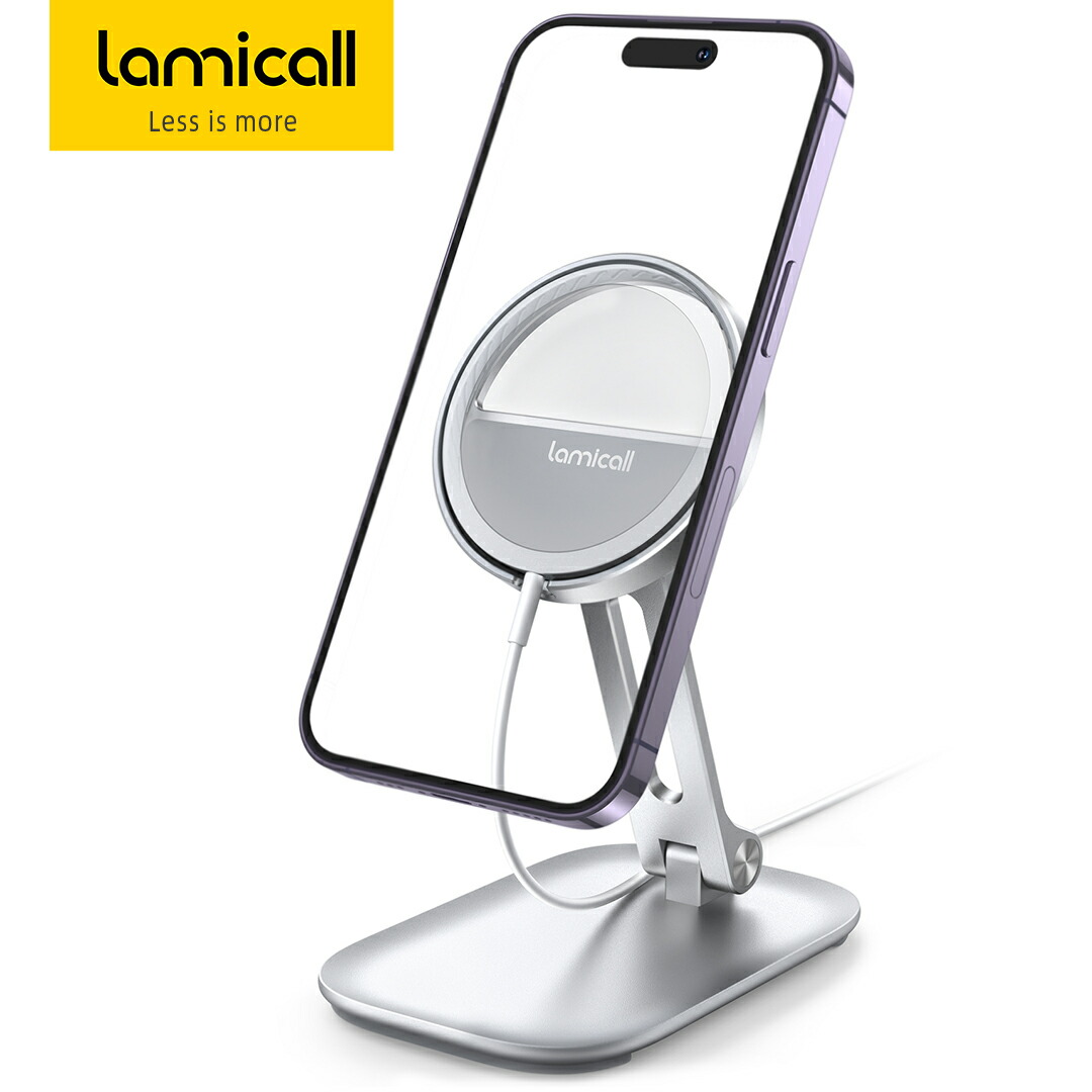 楽天市場】【スタンドのみ 充電器なし】 MagSafe対応 スマホスタンド