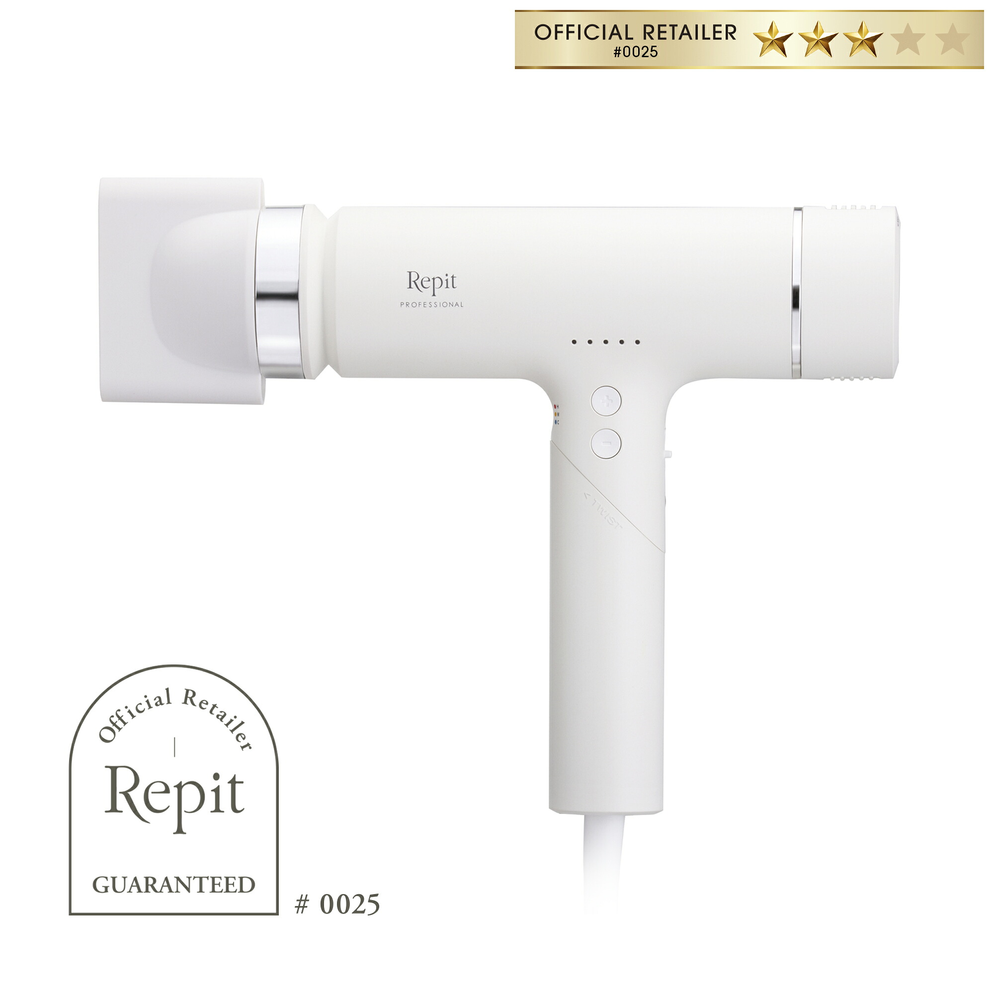 【正規販売店】クレイツ レピ クリニキュアドライ CREATE Repit Clinicure Dry ヘアドライヤー 大風量 速乾 髪質改善 ダメージケア ツヤ まとまる マイナスイオン 美容師愛用 プロ仕様 サロン品質 時短 スカルプケア うるおい パサつき改善 [MHP]
