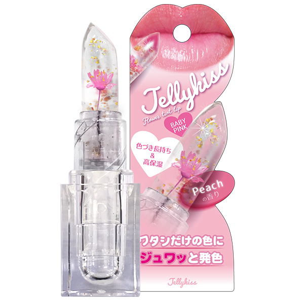 楽天市場 メール便送料無料 追跡可能 ジェリキス フラワーリップティント03 ベビーピンク リップ 口紅 花 透明 Jelly Kiss Beauty Shop Londo Bell