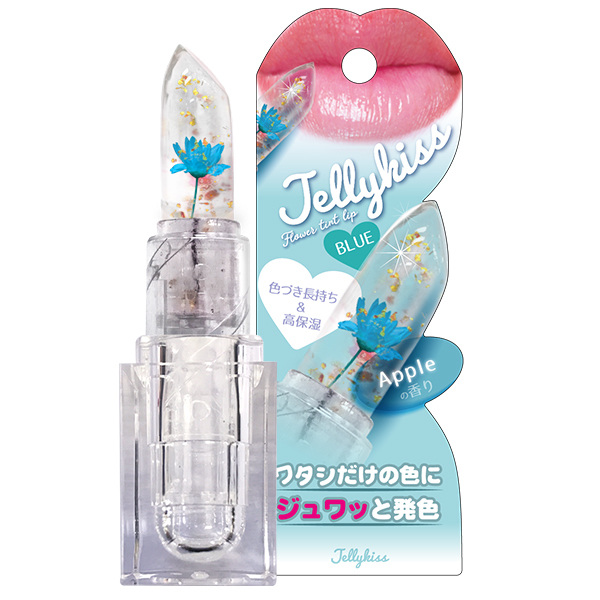 楽天市場 メール便送料無料 追跡可能 ジェリキス フラワーリップティント04 ブルー リップ 口紅 花 透明 Jelly Kiss Beauty Shop Londo Bell