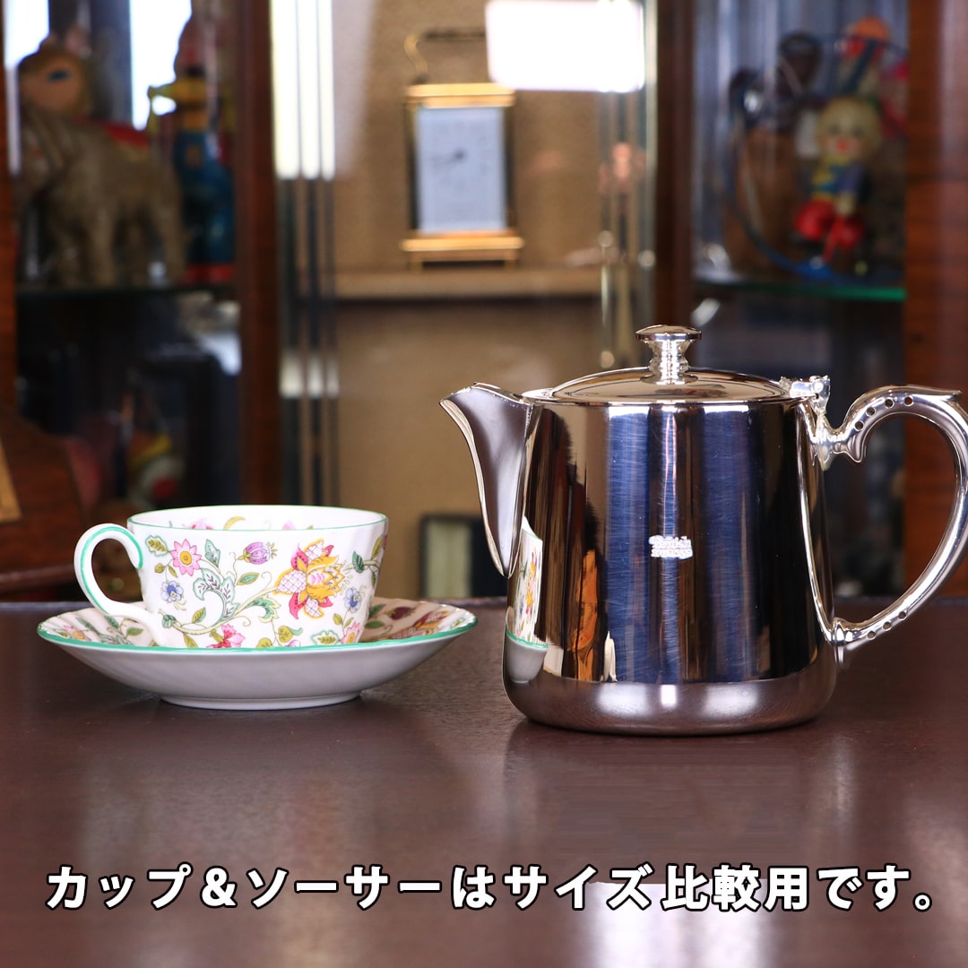 【中古】 British Airways(ブリティッシュ・エアウェイズ) ティーポット ba-310【アンティーク】【イギリス製】【シルバープレート】｜ロンドンティールーム