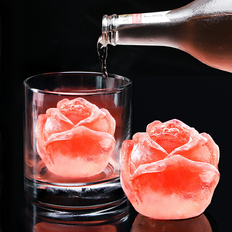 楽天市場 ２枚セット 製氷皿 バラの型 シリコン 製氷器 製氷グッズ かわいい 大 大きい 小粒 蓋つき まる氷 おしゃれ アイストレー製氷皿 氷格 製氷機 可愛い アイスクリーム アイスキューブ 製氷皿 取り出しやすい 柔らかい 蓋付き 製氷器 シリコン アイスクリーム