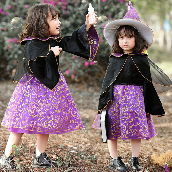 楽天市場 ハロウィン衣装 子供服 魔女 巫女 ウィッチ 悪魔 女の子 コスチューム 魔法使い 仮装 ハロウイン衣装 コスプレ衣装 ワンピース お化け デビル コスチューム Halloween 帽子付き 仮装 キッズ 宴会 余興 忘年会 学園祭 文化祭 舞台 演出服 Modanic