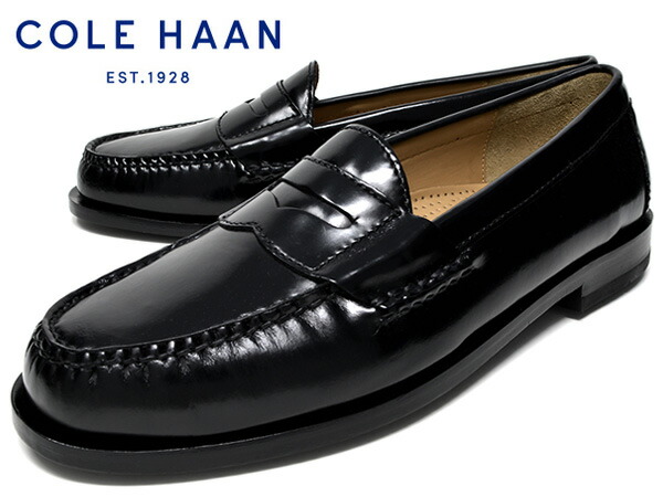 楽天市場 メンズ ペニーローファー Cole Haan Pinch Penny Black コールハーン 黒 本革 革底 マッケイ製法 ギフト 靴の店 ロンプシュー