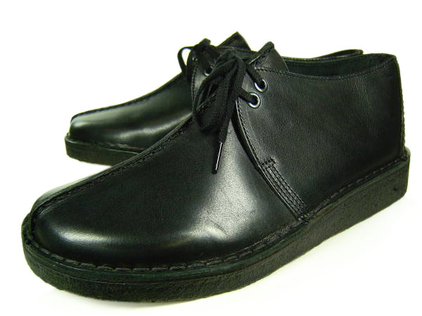 desert trek black leather