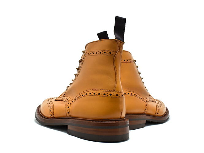 TRICKER'Sトリッカーズカントリーブーツエイコーンメンズブーツウィングチップ本革レザーレースアップ紐レースアップブーツショートブーツブランドキャメルブラウン靴シューズおしゃれ