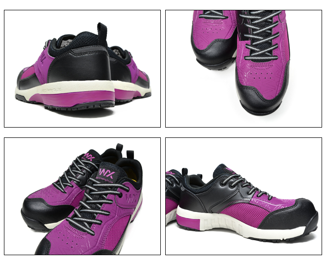 purple safety shoes