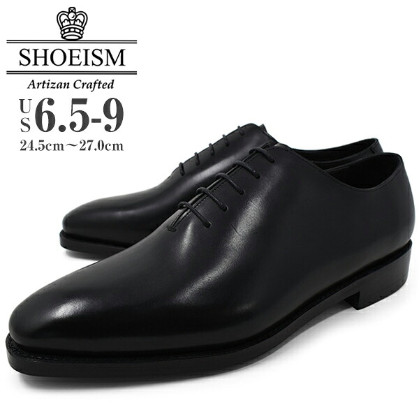SHOEISM 02061WD BLACK 革靴 メンズ ビジネスシューズ ホールカット カジュアル ビジカジ トラッド 本革 おしゃれ 靴 くつ ブランド シューイズム 男性用 紳士靴｜ＬＯＮＧＰＳＨＯＥ