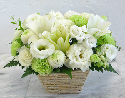 送料無料！突然の悲しみに～お供えのお花～　No,2　生花アレンジメント　お供え　法事　お盆　フラワーギフト