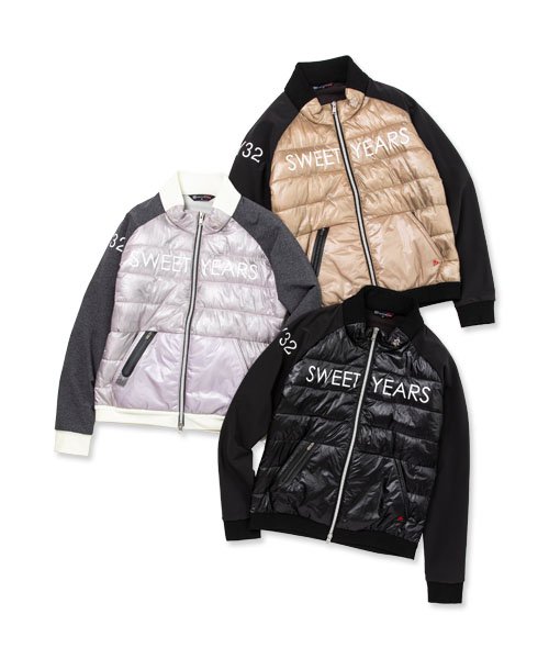 ジャケット トラックジャケット ナイロンストレッチ素材 エンボスロゴ スポーティー S/M/L/XL/XXL LL/3L ◇CARVICO  LINETAPE JACKET◇ SY32 by SWEET YEARS Official エスワイサーティトゥバイスウィートイヤーズ オフィシャル  [13110] SY32 公式ストア