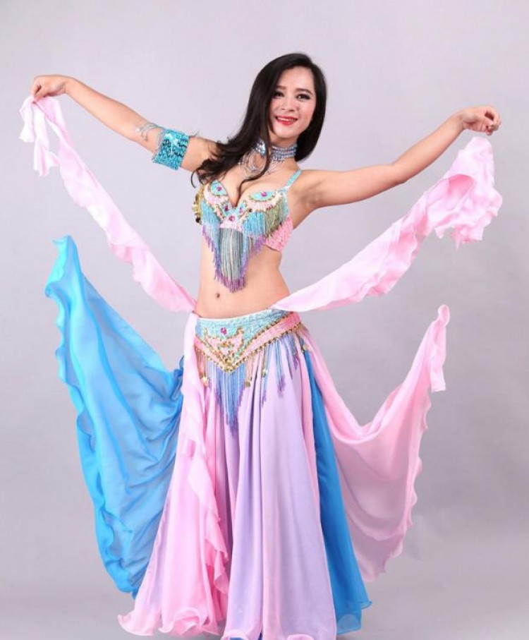 楽天市場】4色 ベリーダンス パフォーマンス 衣装 フェアリー 二重層