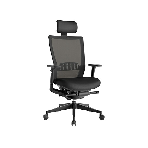 【最大1万円ｸｰﾎﾟﾝ4/4-9】 【法人限定】 メッシュチェア ハイバック 樹脂脚タイプ 幅670×奥行625×高さ1185～1245mm 座面高さ調節 ランバーサポート付 多機能チェア デスクチェア RS-5755