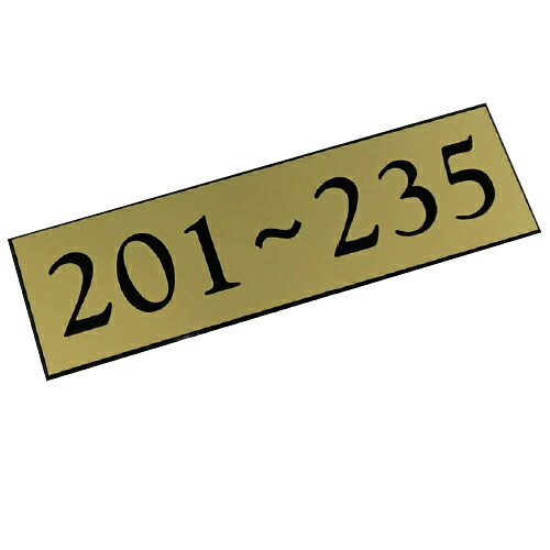 【最大1万円ｸｰﾎﾟﾝ4/14-17】 ナンバープレート 大 3桁+3桁の数字を印字可能 番号札 ロッカー用オプション HNB-2