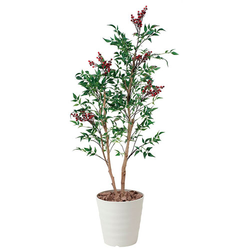 【P5倍7/20 13-15時&最大1万円クーポン7/19-25】 南天 観葉植物 造花 鉢植え プラント 人工植物 植木 鉢付き 消臭 抗菌 防汚 おしゃれ インテリア オフィス 会議室 ガーデン 玄関 施設 病院 店舗 405A220-31|LOOKIT オフィス家具 インテリア