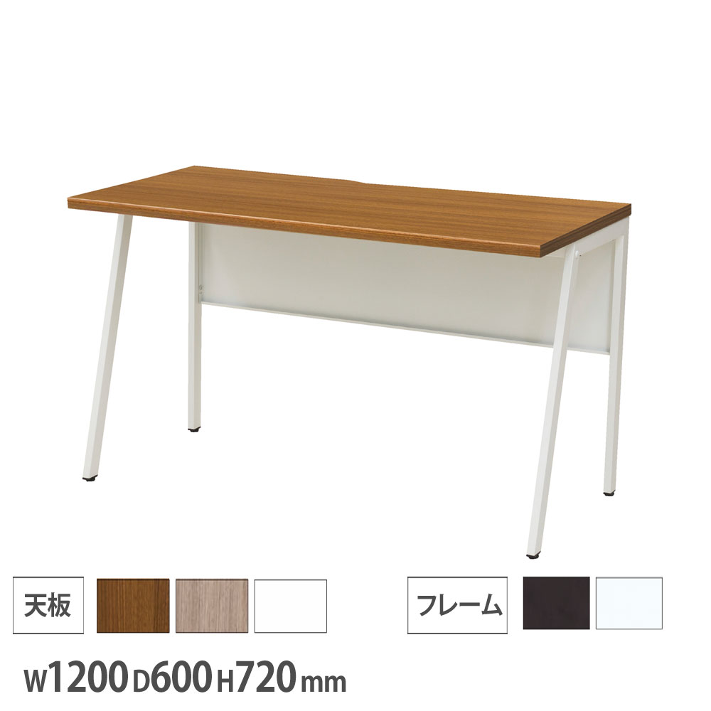 【P5倍4/20 13-15時&最大1万円ｸｰﾎﾟﾝ4/17-23】 【法人限定】 ワークデスク 配線落とし付 幅1200×奥行600×高さ720mm 連結可能 ブラック ホワイト 作業デスク パソコンデスク オフィスデスク 会社 WS-W126