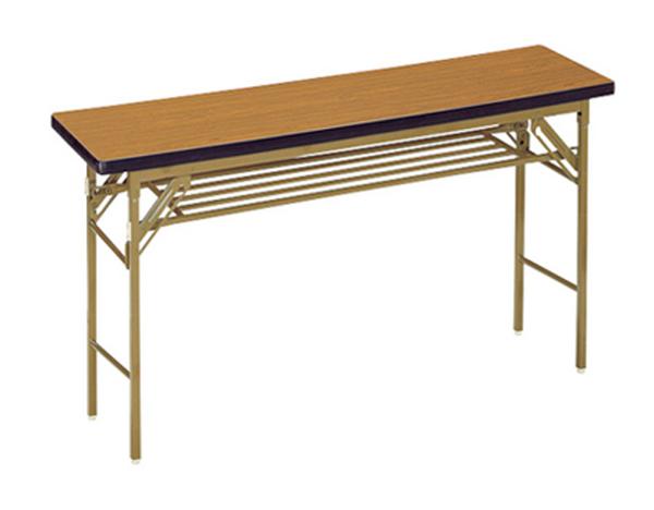 座卓兼用テーブル 折りたたみテーブル 長テーブル 会議テーブル 長机 ミーティングテーブル 座卓テーブル 折脚式 共貼り 幅180×奥行75cm TO-TK-1875