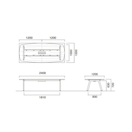 評議要脚数表 射程2400 厚み1200mm ワイヤー円環box種類 オーバル鋳型 会合テーブル 芝居テーブル 事務アドレステーブル 会議住み処 事務所 確立 Bl 2412vw 会議テーブル ケーブルbox オーバル型 大型テーブル オフィスファニチャー Damienrice Com