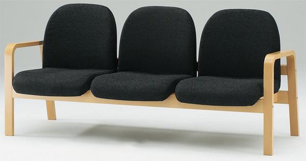 【法人押さえる】?入口ホール女性議長 3人掛け 肘付き添い人 布張り 待ち合い室女性議長 待合居敷き 寝椅子 居敷き 木製 事務所 授業時間 ホスピタル 分かりやすい 格好のいい 日本製 為し遂げる品 LW-3F-S ルキット 事務所調度品 室内装飾