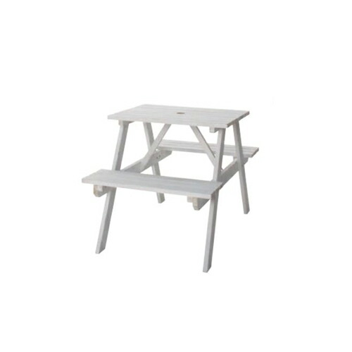 【P5倍4/15 13-15時&最大1万円ｸｰﾎﾟﾝ4/14-17】 ガーデンテーブル ベンチ付き 幅75cm ガーデン家具 屋外用テーブル 庭 テラス 木製 天然木 シンプル おしゃれ テーブル&ベンチ W75 ODS-91