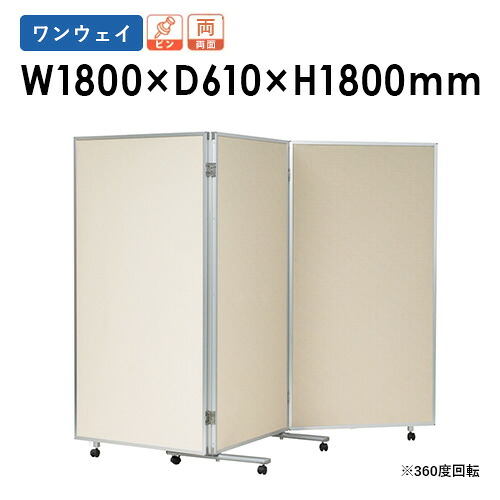 【SS押さえるP5倍6/5 13-15時\u0026最大限度1万円ｸｰﾎﾟﾝ6/4-10】 【法人押さえる】 パーテーション 幅1800×高さ1800粍 脚付き添い人 3連 折りたたみ 見せびらかすダイアログボックス 間仕切り 電子掲示板 中仕切り キャスター付き添い人 事務室 日本製 VKK606F LOOKIT 事務室調度品 室内装飾