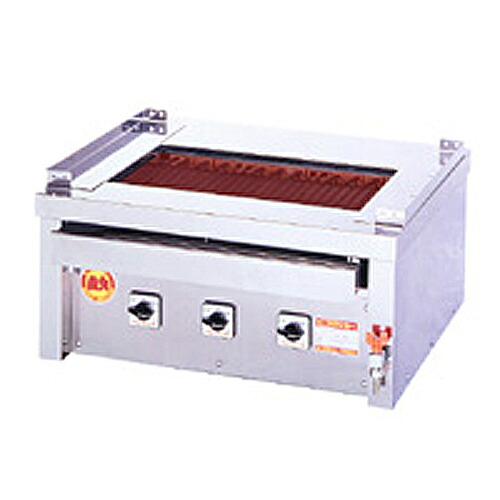 【最大1万円ｸｰﾎﾟﾝ4/4-9】 電気グリラー 卓上型 幅720×奥行550×高さ350mm グリル 焼き物器 調理機器 業務用 省スペース 焼物料理 焼物 調理 飲食店 調理場 厨房 ヒゴグリラー 3P-210C LOOKIT オフィス家具 インテリア