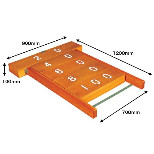 【最大1万円ｸｰﾎﾟﾝ4/4-9】 【法人限定】 距離調節器 跳び箱用 5箱型 枠付 踏切板 ロイター板 踏み板 とび箱 飛び箱 練習 子供 体育用品 学校 体育館 教育施設 体操教室 三和体育 S-4192 LOOKIT オフィス家具 インテリア