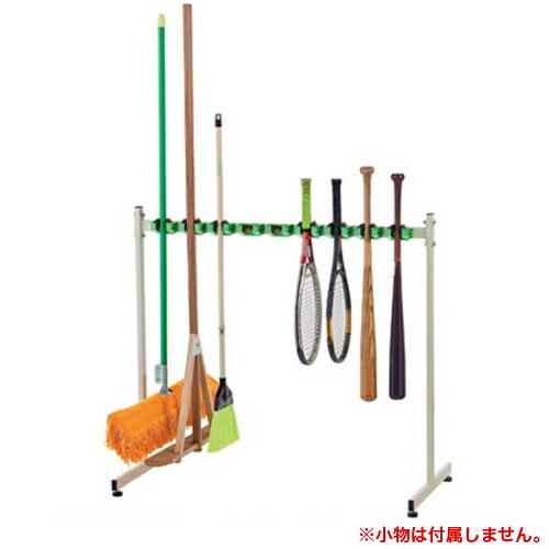 【P5倍4/10 13-15時&最大1万円ｸｰﾎﾟﾝ4/10】 モップハンガー 片面 9本掛け モップ収納 掃除用具 掃除収納 収納用具 収納グッズ 清掃用具 掃除 モップ 施設 屋内 教室 体育館 スポーツ施設 総合体育館 S-9496