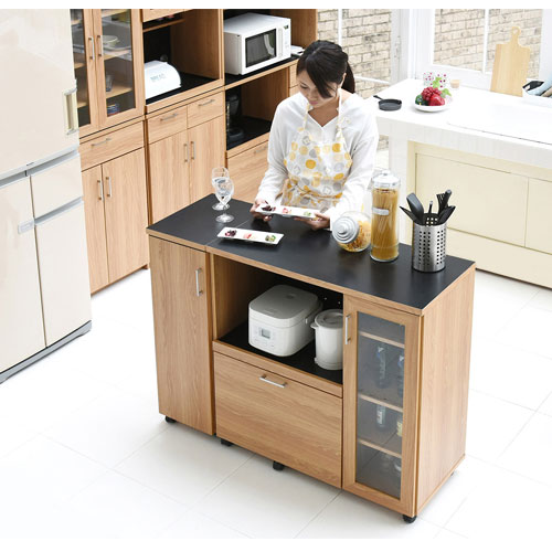【間もなく販売終了】食器棚 レンジボード 引き出し キッチンボード カウンター 楽天市場】5%クーポン 13-15日迄◇食器棚 キッチン キッチン収納